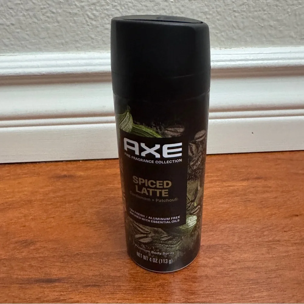 Axe Spiced Latte Cardamom Patchouli Premium Body Spray 4oz